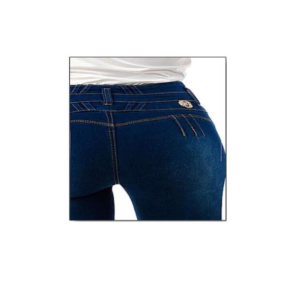 WAIST 33 INCHES SIZE 15 SKINNY JEANS STRETCH DENIM PUSH UP 15-3 MK1410 SZ15 - Picture 9 of 11